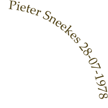 Pieter Sneekes 28-07-1978